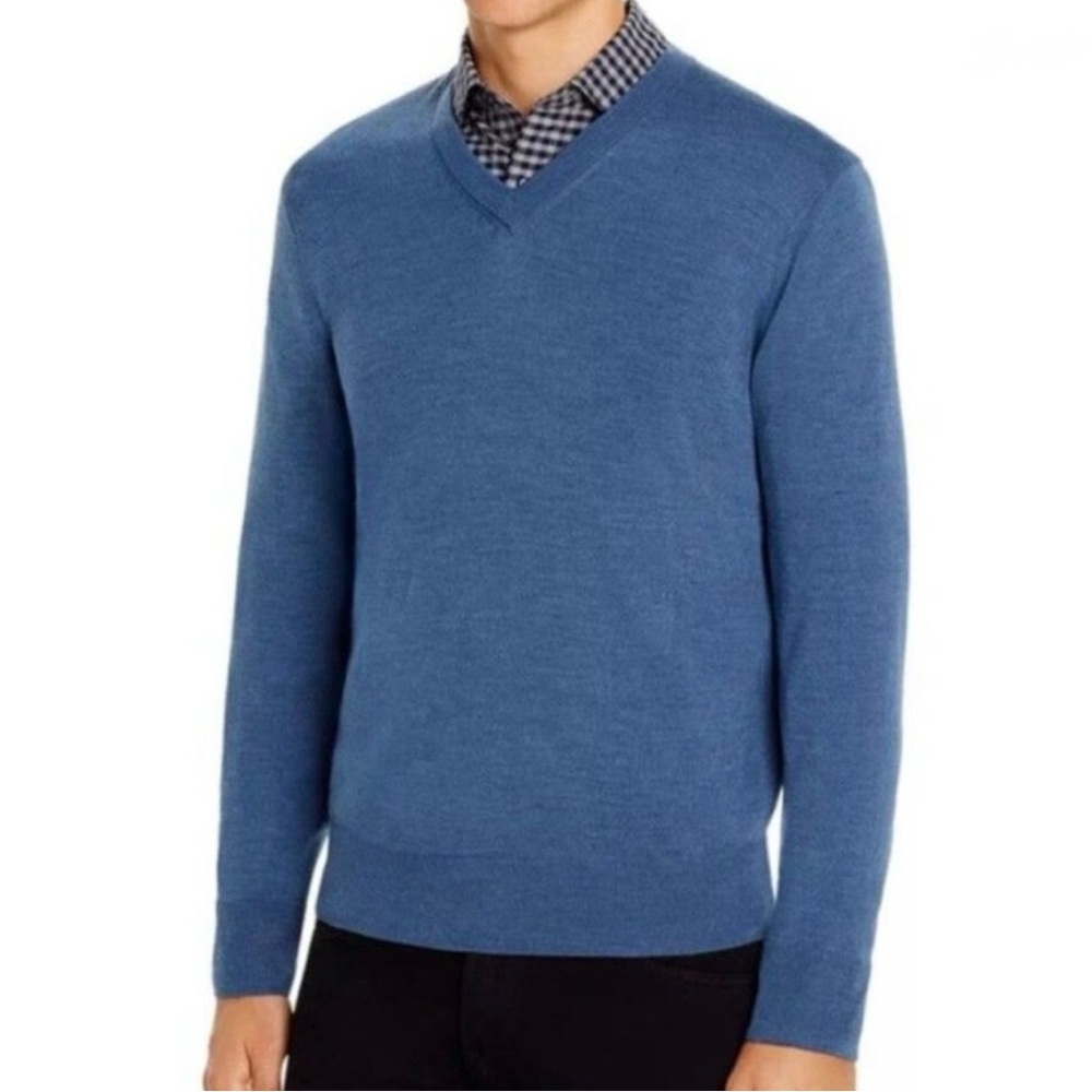 Brooks Brothers BrooksTech Merino Wool V-Neck Sweater